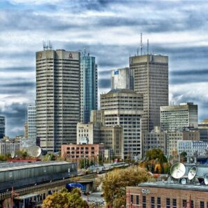Buildings and skyline of Winnipeg