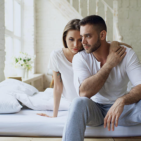 couple experiencing affects of erectile dysfunction